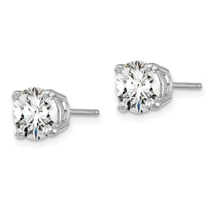 14kw 1 1/2ct Lab Grown Dia VS/SI+ G+ Round Comp Heavyweight Earrings