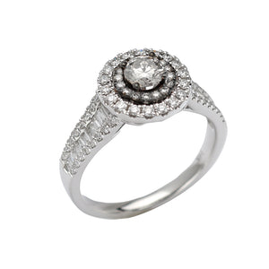 14KW+R 1.10CTW DIAMOND BRIDAL RING