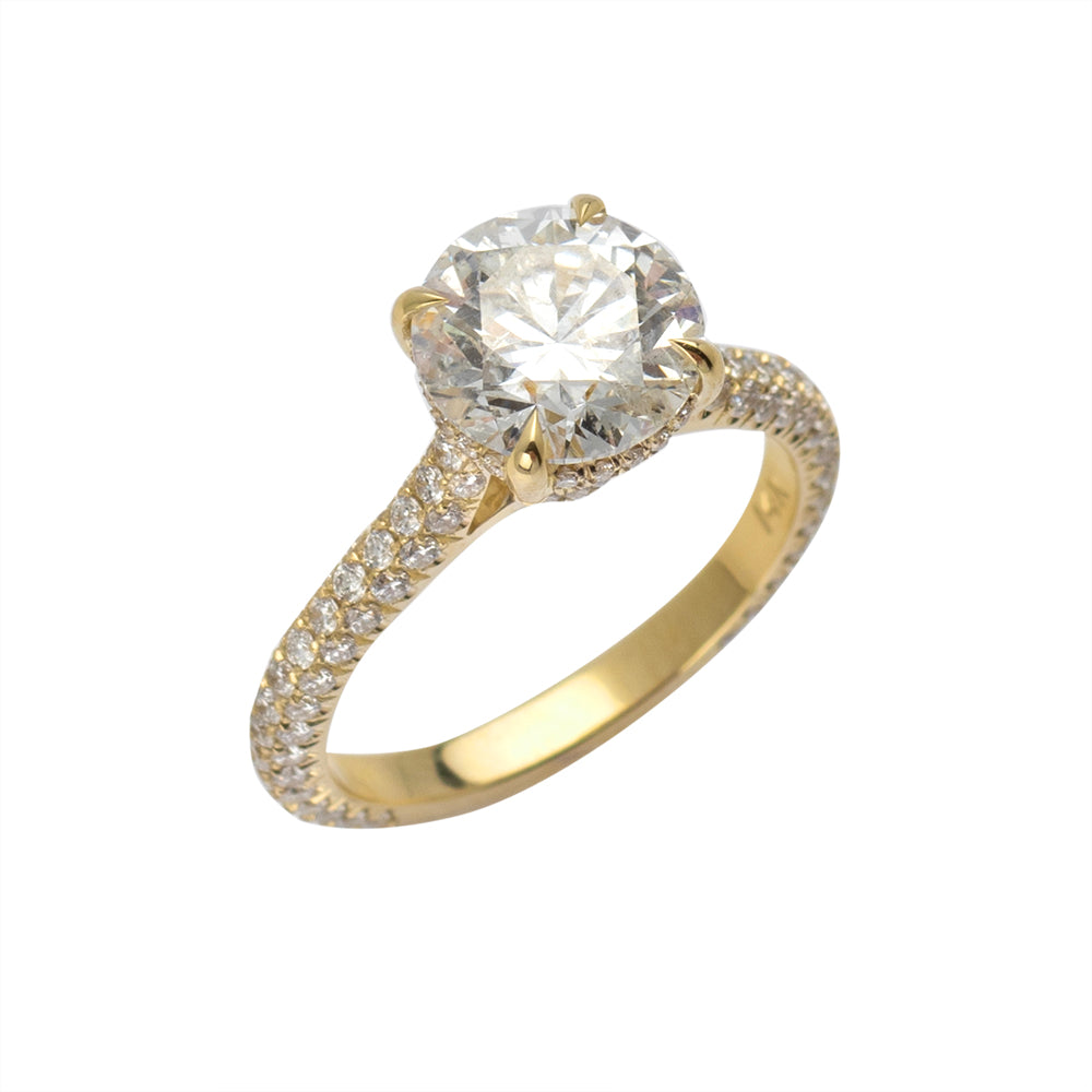 14KY 3.86CTW DIAMOND ENGAGEMENT LADIES RING